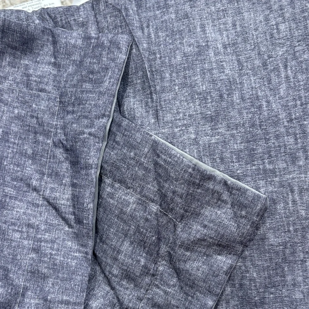 Light Gray / blue Fabric Material comforter and pillowcase